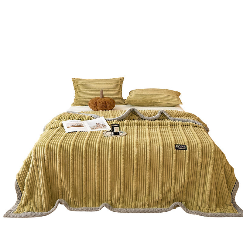 Mantras de peluche de conejo gruesas mantas de cabello largo mantas de oficina mantas de siesta de invierno mantas de sofá mantas de peluche de doble cara