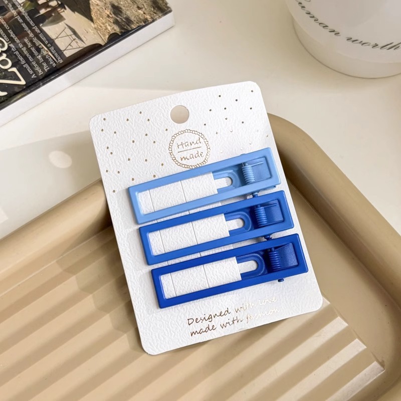 Otoño y invierno curry clip de pelo de boca de pato clip de cabello de mujer acabado de artefactos de alfabetización de la cara de la cabeza clip de ceja clip lateral