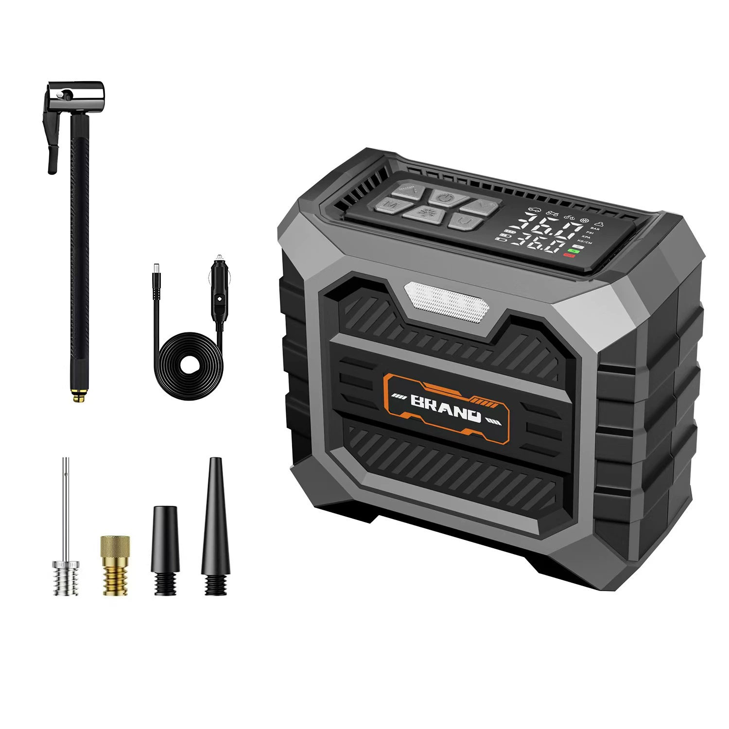 Amazon новая трансграничная портативная беспроводная цифровая шина надувная автоматическая зарядка и остановка автомобильного надувного насоса новый