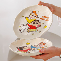 クレヨンしんちゃん ジョイント陶器食器 新品 かわいい 家庭用丼 誕生日プレゼント お土産セット プレート