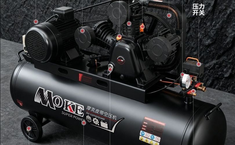 Piston-type industrial-grade air compressor 380V high-pressure air pump for real stone paint 7.5kw air compressor