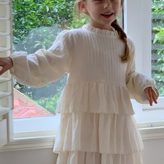 女童連衣裙春裝2024新款洋氣周歲寶寶禮服兒童洋氣公主裙韓版童裝