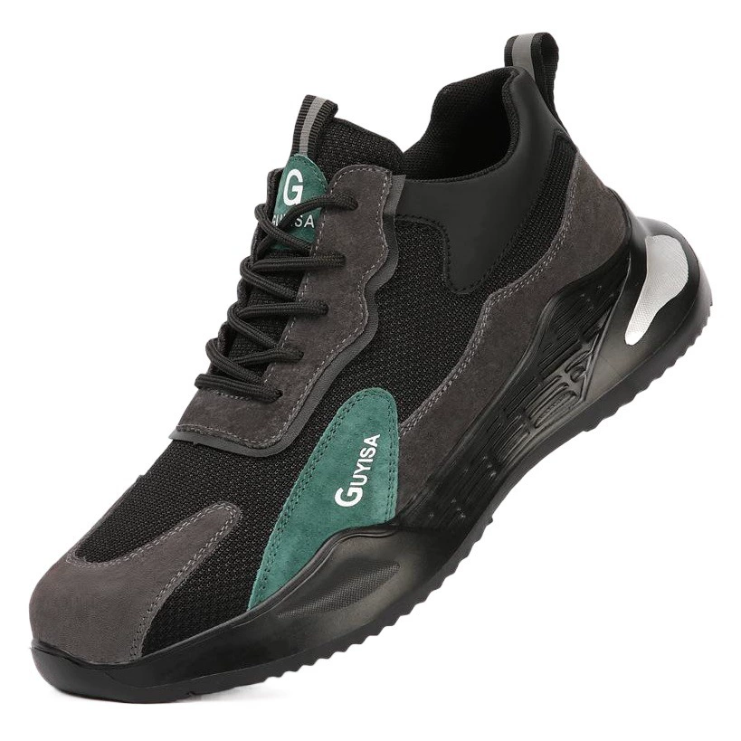 Рабочая обувь, зимние мужские защитные ботинки с защитой от ударов и проколов, легкие защитные ботинки, мужские рабочие ботинки с мягким стальным носком оптом