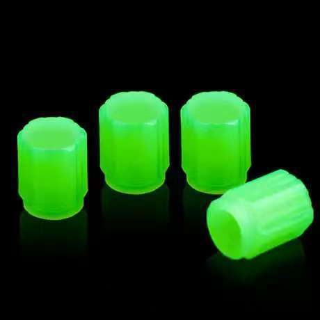 Válvula de neumático de coche luminoso coche eléctrico neumático de la motocicleta núcleo de la válvula cubierta del núcleo luminoso tapa a prueba de polvo Universal