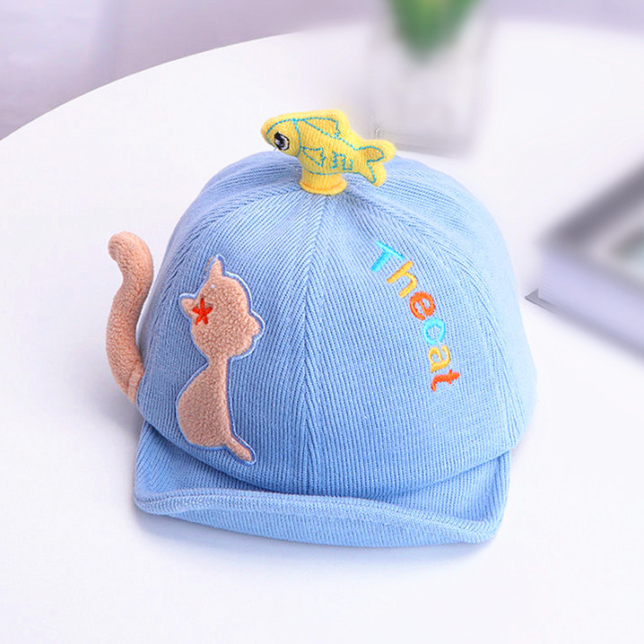 고양이 작은 물고기 스카이 블루