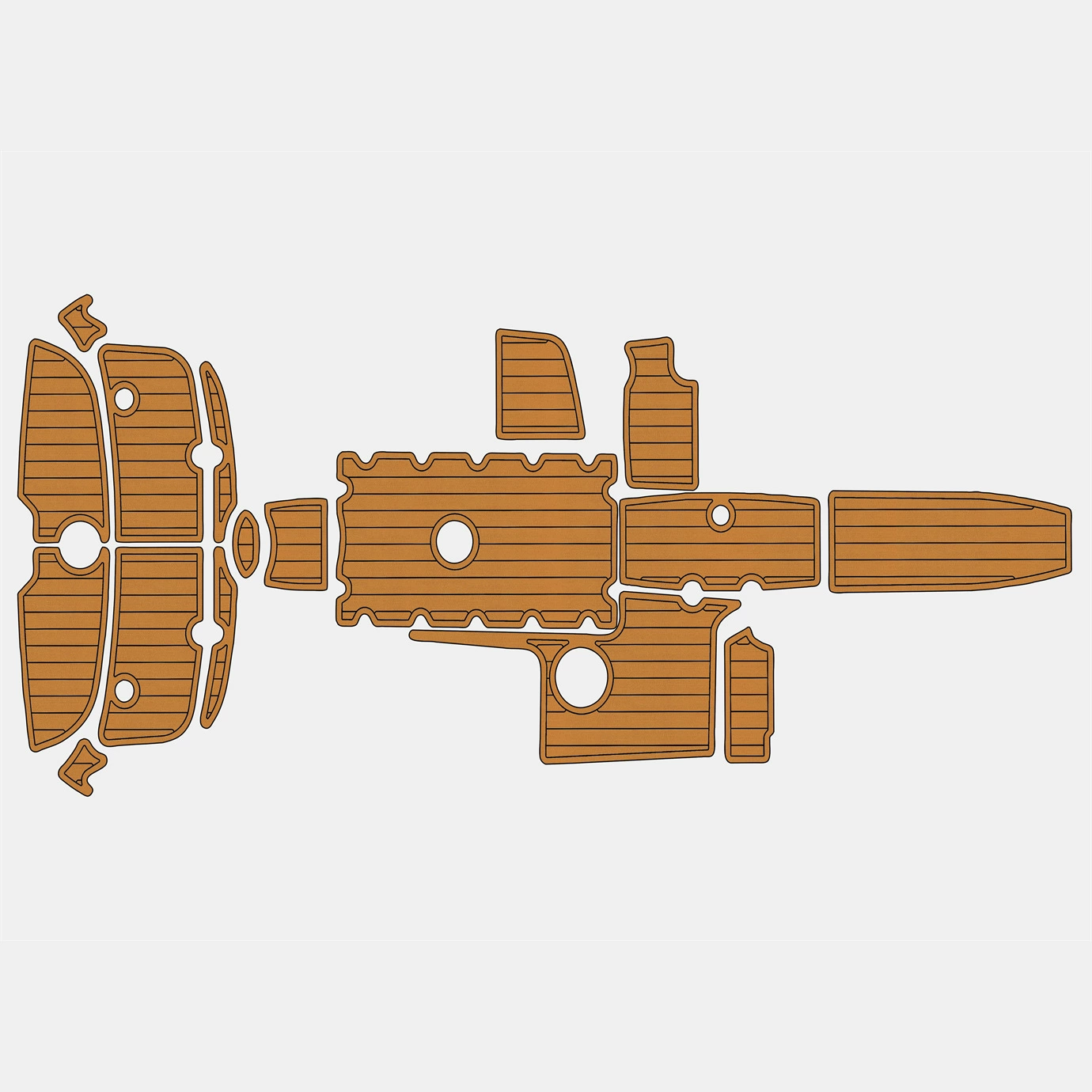 2007 YAMAHA AR SX SR 230 ATDEK EVA Искусственный тиковый морской пол