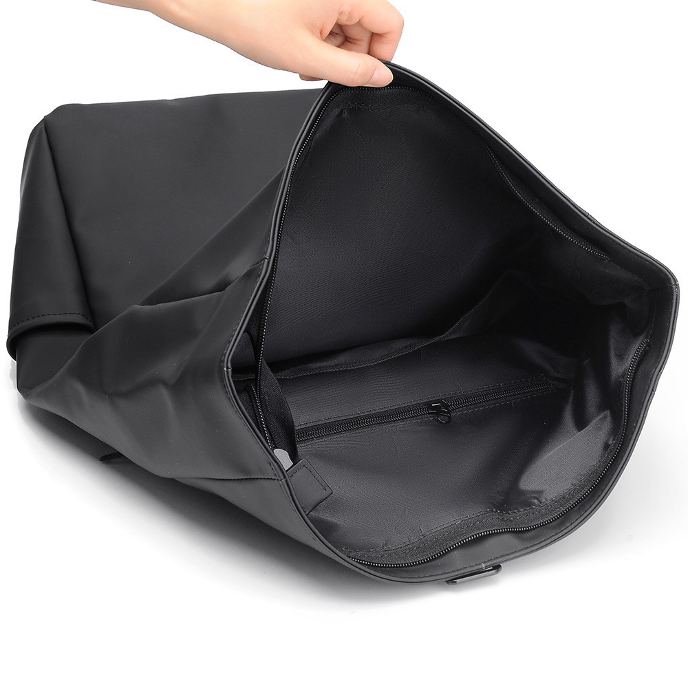 2025 nueva mochila de película de cuero para hombre antirrobo, mochila para computadora de viaje de gran capacidad, mochila escolar para estudiantes de secundaria