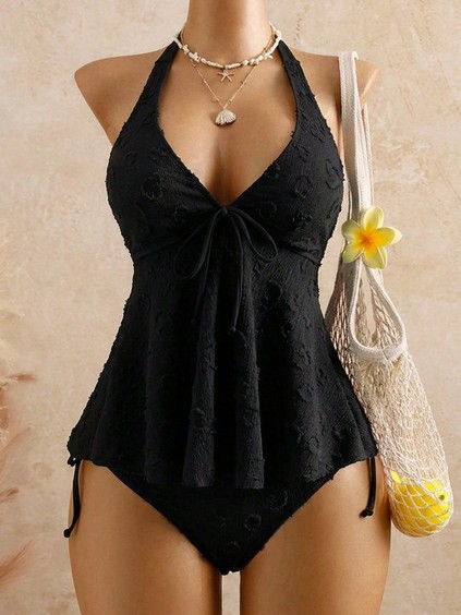 Damen Bikini Set Badeanzug Mit Neckholder Für Den Urlaub Strand_voghion.com