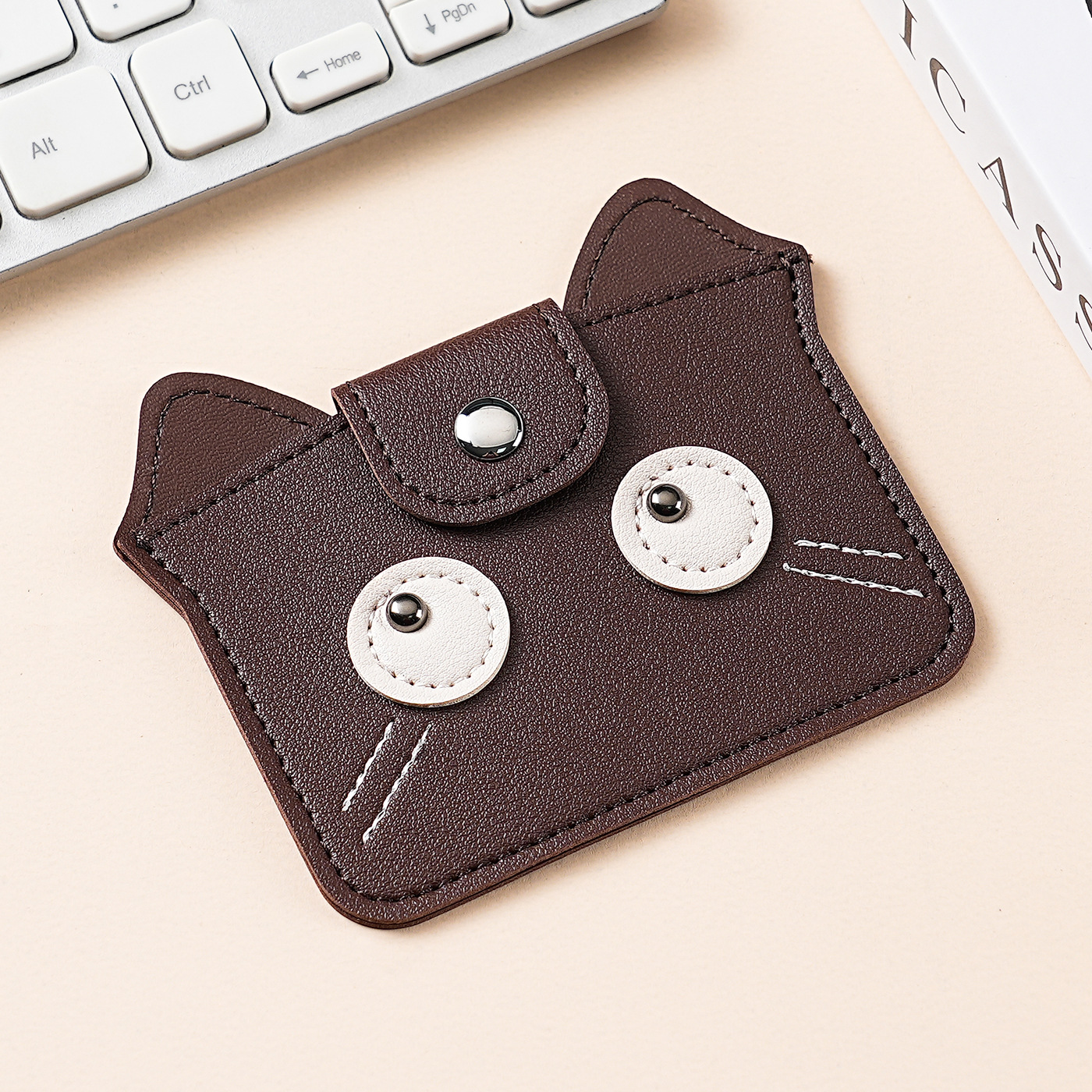 Monedero creativo para damas simples transfronterizas Mini tarjeta de dibujos animados para mujer PU lindo bolso de almacenamiento