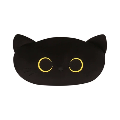 Four Seasons Universal Half Pack Cartoon: Seat cushion, seat cover - black-cat-with-a-headrest