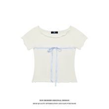 EON女装|2024夏季新款实拍美式复古辣妹刺绣短袖T恤
