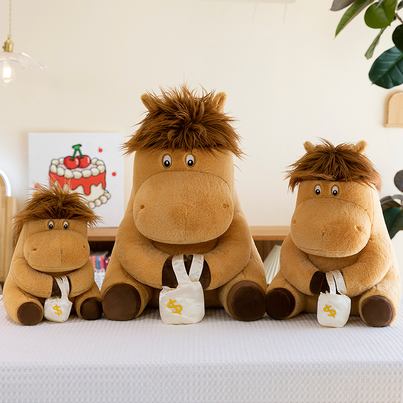 Cross-border Han Meng working pony sitting doll creative birthday gift Valentine's Day doll exchange gift