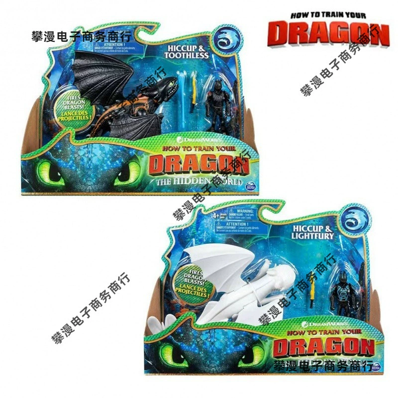 Черный Дракон Беззубый Белый Дракон Свет Демон Кукла Как приручить дракона Суставная подвижная фигурка Подарочная модель игрушки Кукла Орнамент