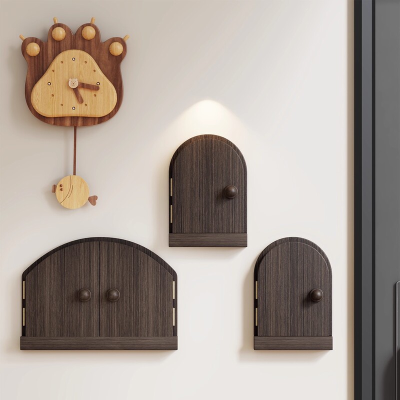 Solid Wood Switch Decorative Wall Sticker Household Power Socket Cover Simple Panel Beautification Frame Border Protective Cover