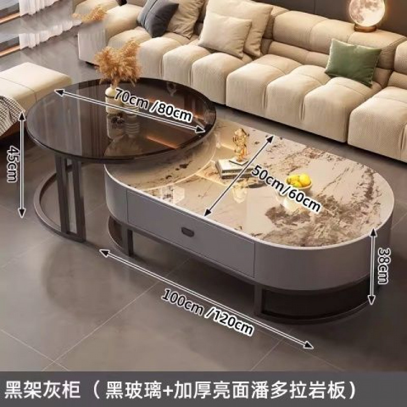 +업그레이드 [블랙 프레임 그레이 캐비닛] 판도라 슬레이트 + 블랙 유리++