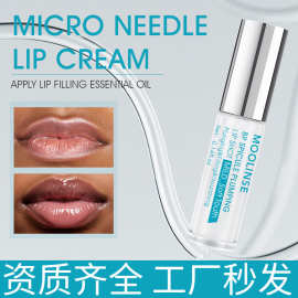 跨境现货TK爆款丰唇霜唇部精华滋润保湿唇膜微针唇油玻璃唇可定制