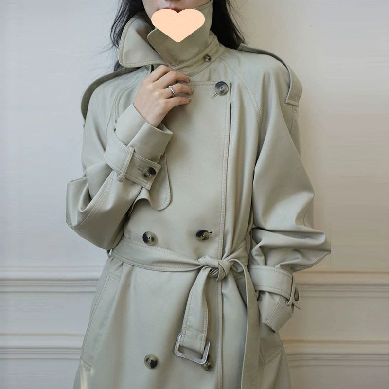 Длинное осеннее trench coat, куртка, 2024 год,mid-length, британский стиль, для подростков