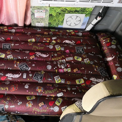 Printed air mattress suitable for large Vehicle-mounted inflatable bed