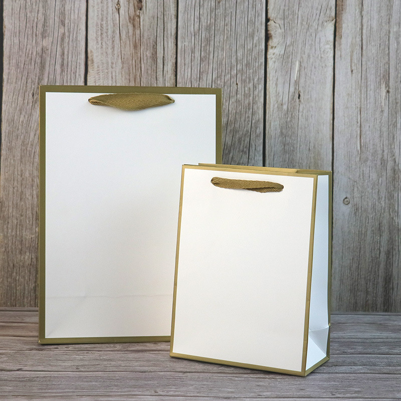 手提纸袋现货加厚过膜服装店女装包装袋子可加印logo送礼礼品袋子