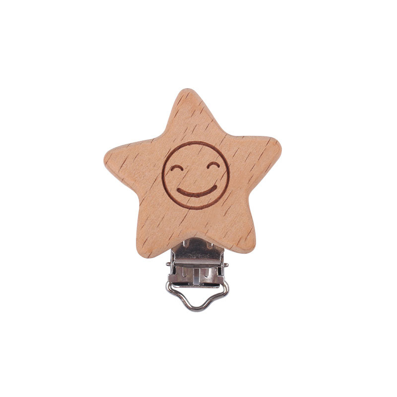 Bebé suministros de haya dibujos animados forma animal chupete clip creativo DIY haciendo Cadena de chupete cadena anti-Perdida