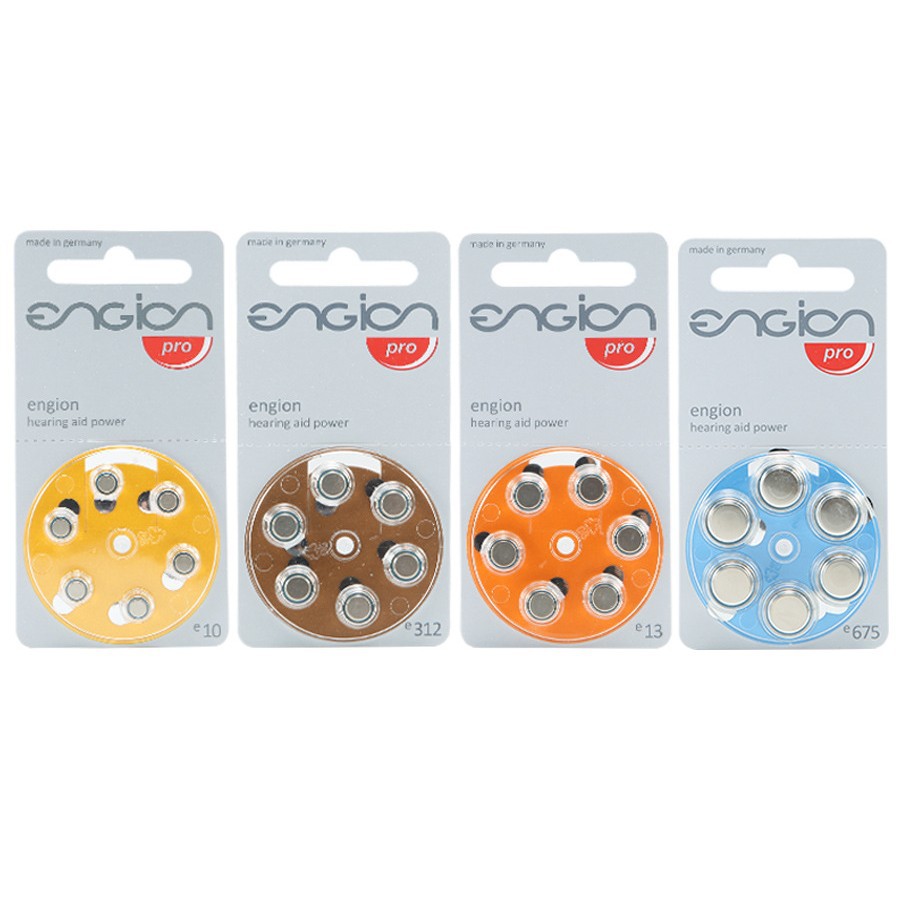 德国原装进口engion引擎助听器电池无汞锌空气纽扣电子A13A10A312