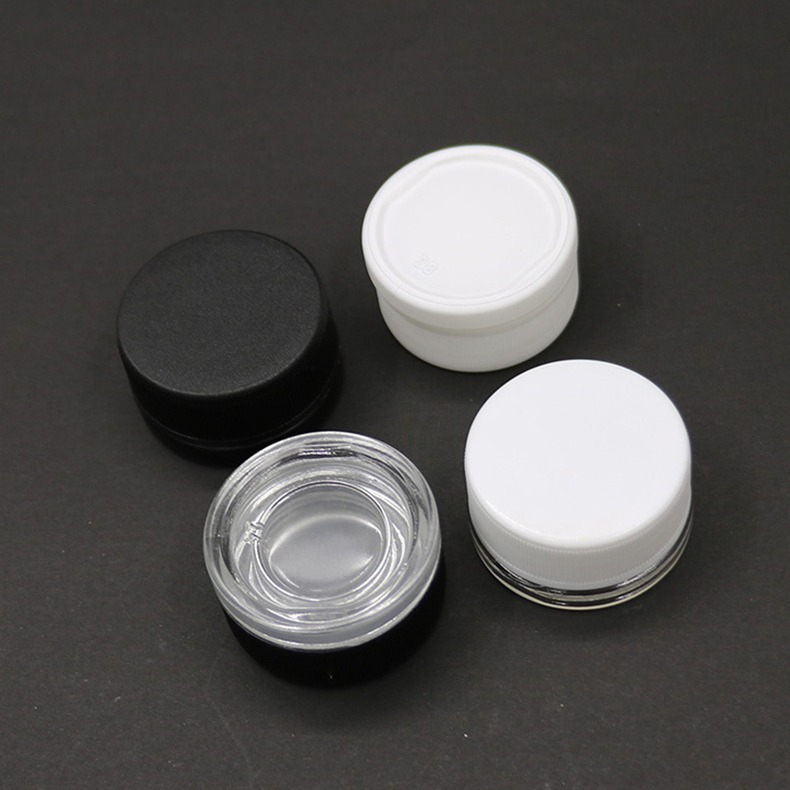 现货7ml小样分装玻璃瓶药瓶压旋盖儿童防护盖眼霜瓶唇膏玻璃罐