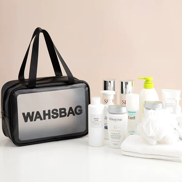 Waterproof Cosmetic Bag Portable Travel PVC Toiletry Bag Waterproof Cosmetic Storage Bag Large Capacity Bath Bag Swimming