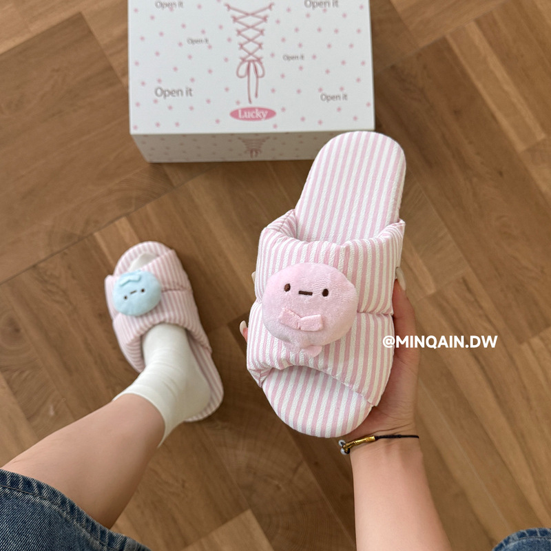 Hamudin Striped Slippers 2026 Silent Home Soft Sole Machine Washable Cute Girly Dorm Slippers for Women Wholesale Hamudin Striped Slippers 2026 Silent Home Soft Sole Machine Washable Cute Girly Dorm Slippers for Women Wholesale