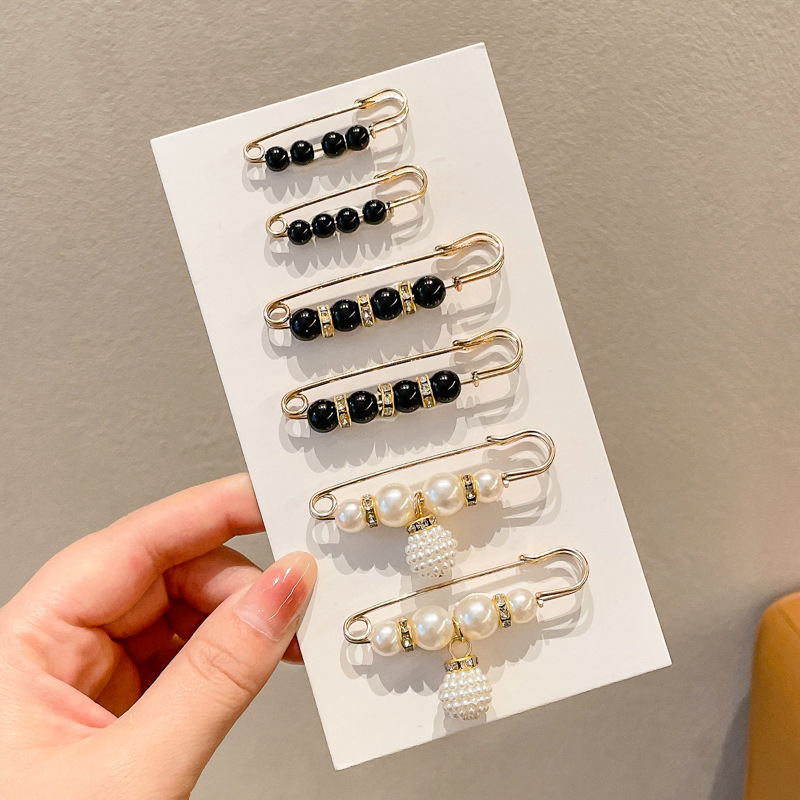 Falda con hebilla de cintura de perlas, circunferencia de cintura grande, cambio de artefacto, hebilla anti-luz, ropa, broche de diseño fijo