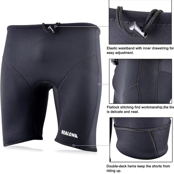 Production of swimming shorts diving beach pants 2/3MM thick cold-proof warm breathable rope tightening adjustment shorts Production of swimming shorts diving beach pants 2/3MM thick cold-proof warm breathable rope tightening adjustment shorts