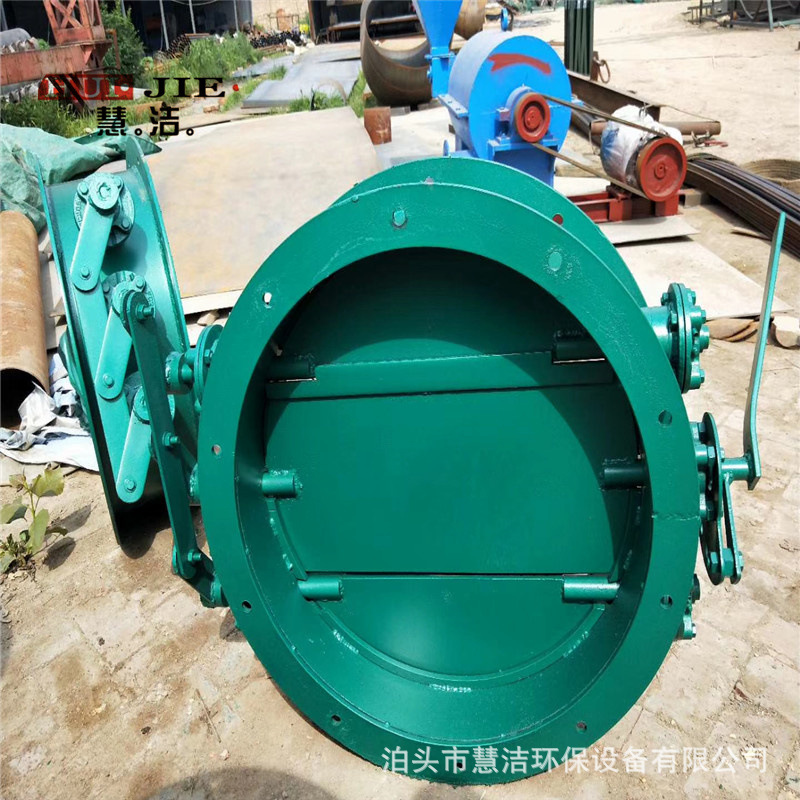 1.1米手动多页调节风门除尘管道通风蝶阀蜗轮蜗杆翻板阀冷风阀厂