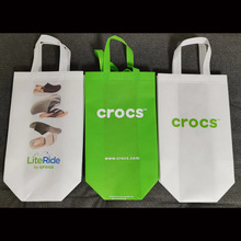 厂家直供白色无纺布手提袋 广告crocs环保袋空白现货袋可印logo