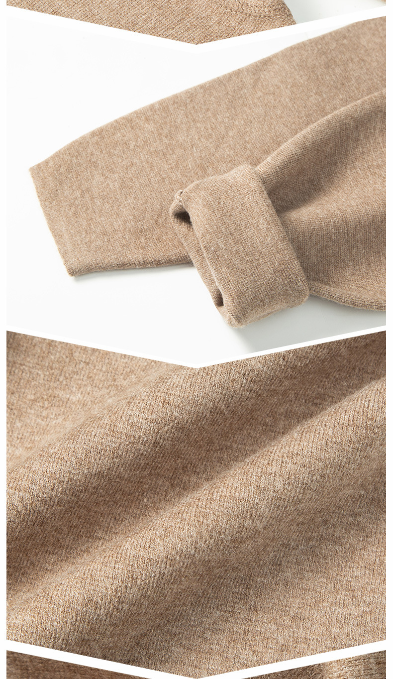 Quần legging cashmere nam nữ cao cấp lưng cao giữ ấm dệt kim — Màu xám đậm của nam giới chi tiết 26
