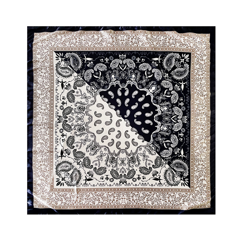 Women's Classic Silk Scarf Hijab Square Shawl For Head And Bag_voghion.com