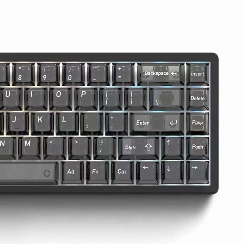 完全透明キーキャップ、透明オリジナル工場出荷時高さ115キー、PC素材、機械式磁気軸キーボードに適合、国境を越えて人気のキーキャップ|undefined