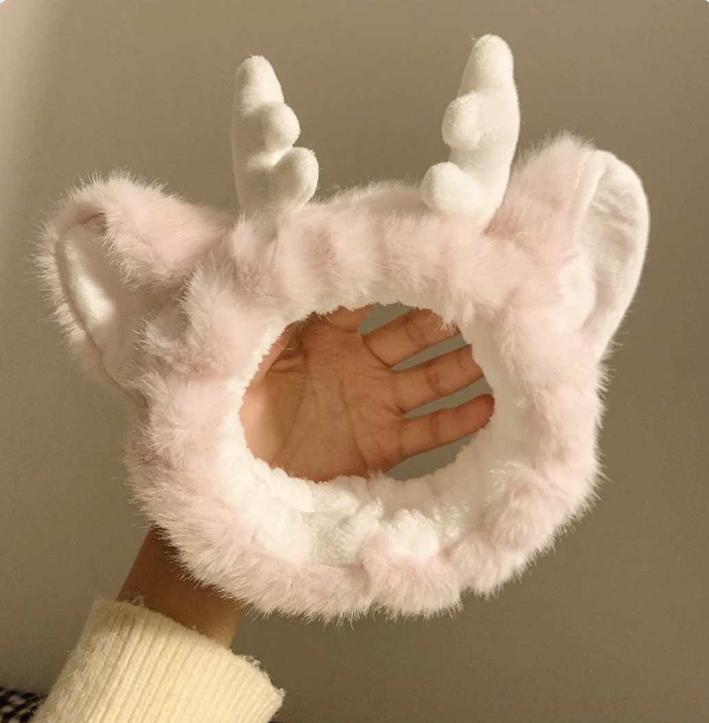 Lavado de la cara banda de pelo de moda femenina Coreana Red diadema roja estudiante dulce Linda máscara de maquillaje banda de pelo horquilla