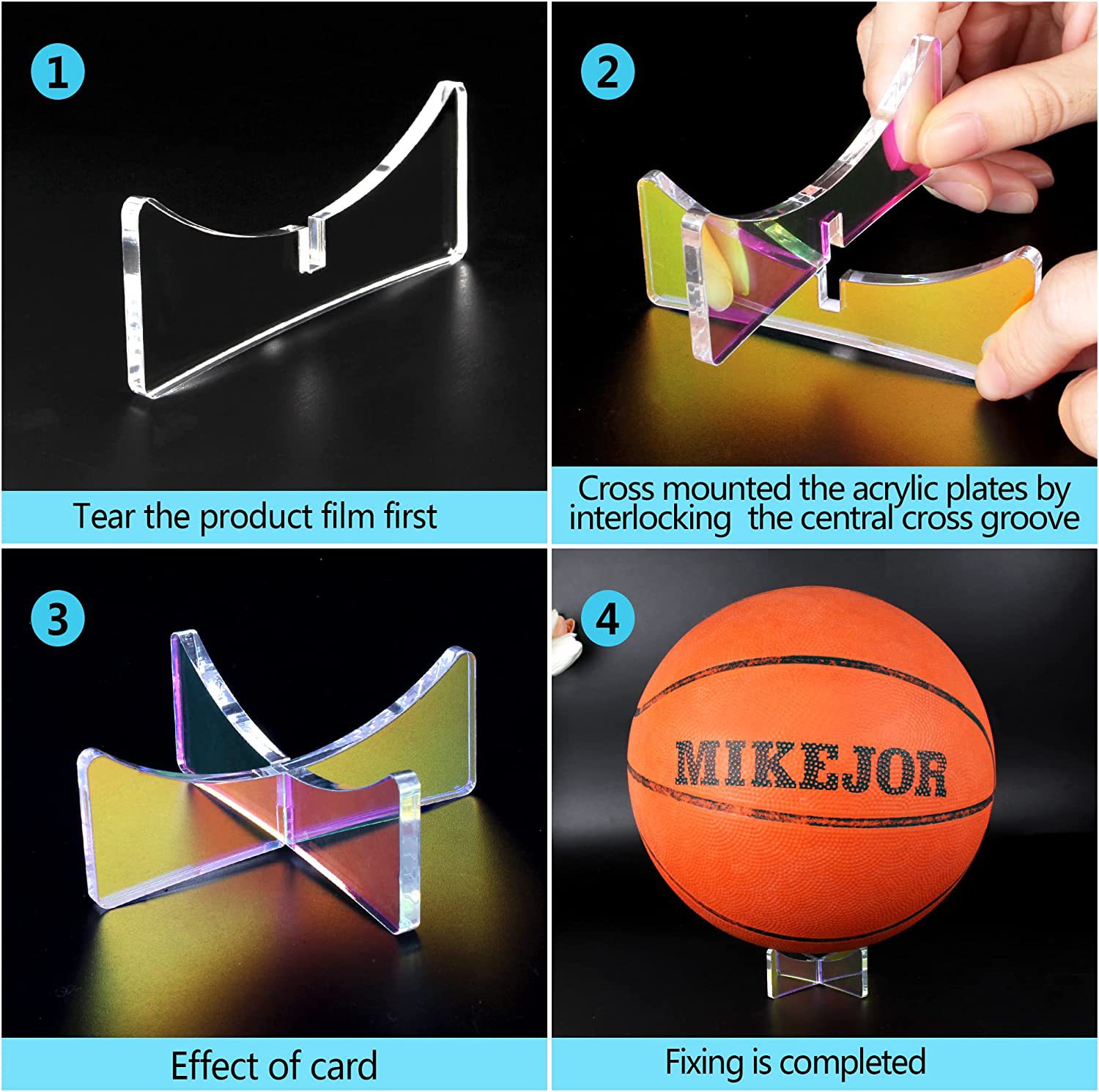 亚克力炫彩球架5