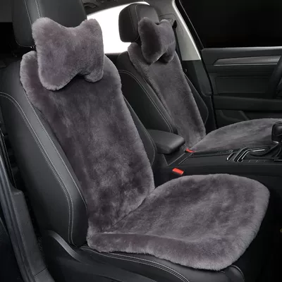 Winter Wool Single Seat Cushion: Wool pad - 1-single-pad-cloth-gray