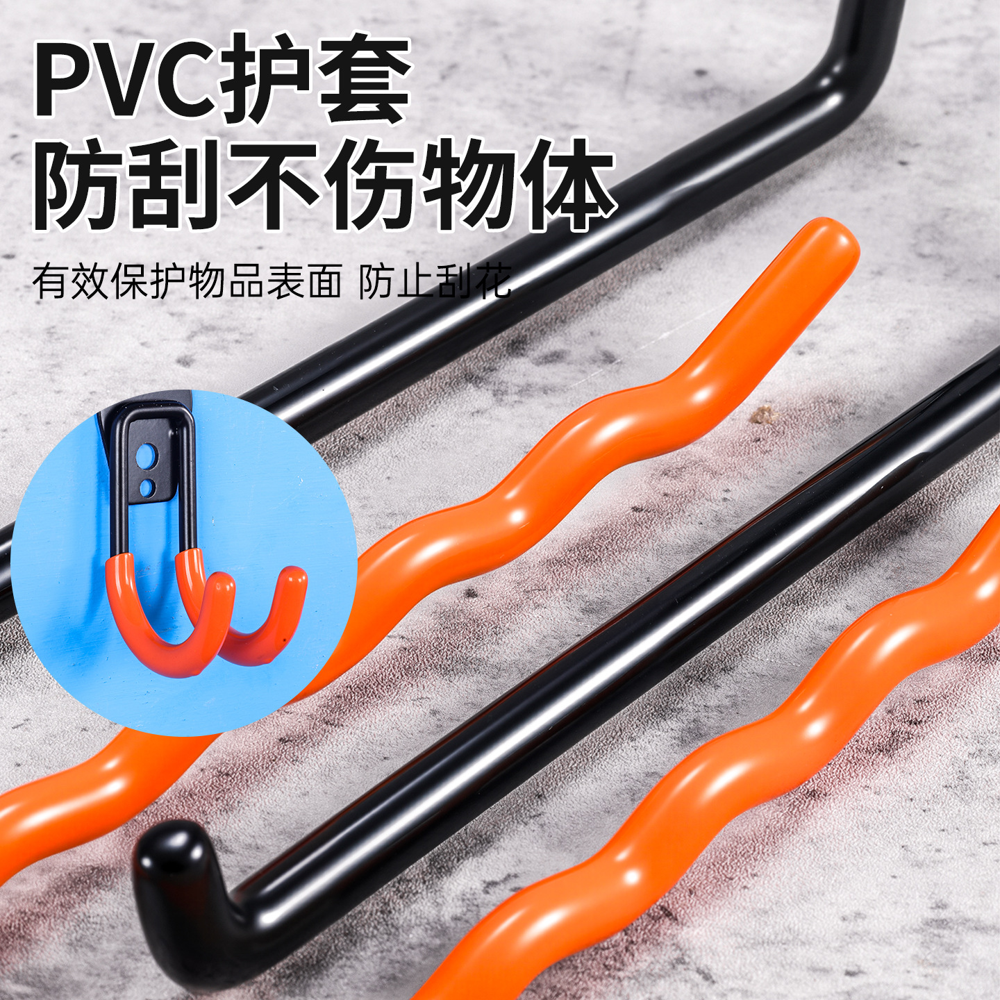 扁铁钢承车库墙面重型挂钩 加粗加厚不锈钢仓储货架支架重型挂钩
