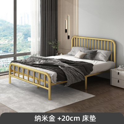 r^ベッド モダン シンプル アイアンベッド 1.5m ダブル 1.8 子供用 アイアンベッド 賃貸住宅 アイアンフレーム 北欧 シングル 1.2m|undefined