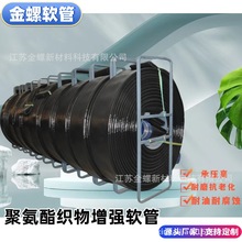 金螺TPU压裂远程供水管线 聚氨酯水带 织物增强软管矿用应急救援