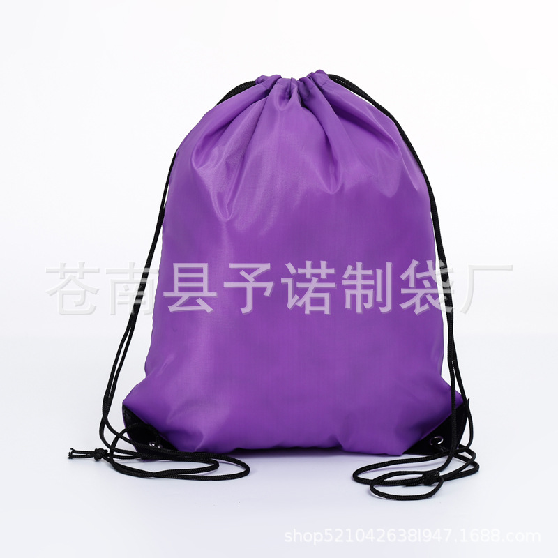 210d bolsa de cordón de poliéster en stock con cordón de hombro bolsa de almacenamiento transfronteriza mezclar y combinar traje de poliéster bolsa de cordón