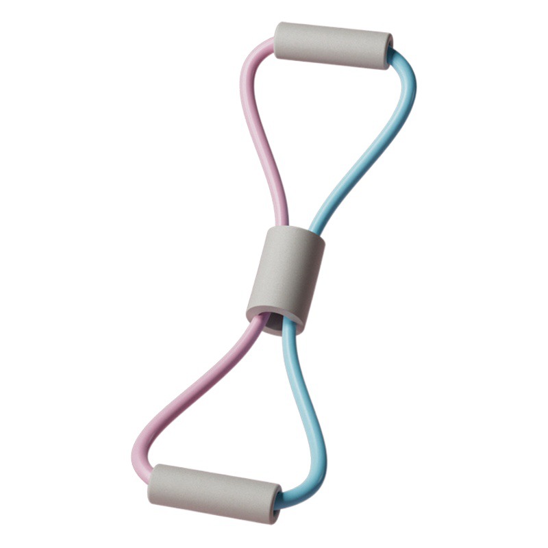 Dispositivo de tensión de 8 palabras Ejercicio de espalda de las mujeres estiramiento banda elástica yoga estiramiento protección del pecho ocho palabras hombro abierto belleza cuerda de tensión de la espalda