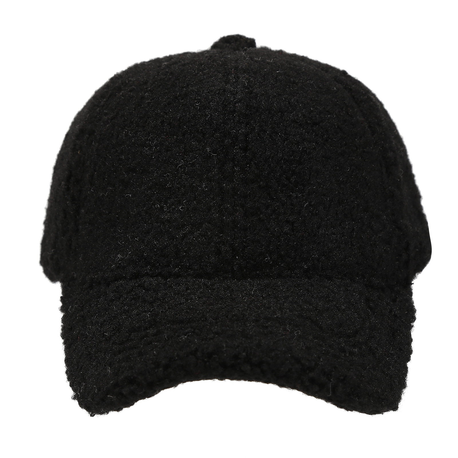 Winter Lamm Wolle Baseball Caps Für Kinder Baby Kinder Warme Dicke Feste Farbe Golf Caps Mädchen Junge Sport Gebogene Krempe Visiere Hut – Detail 1