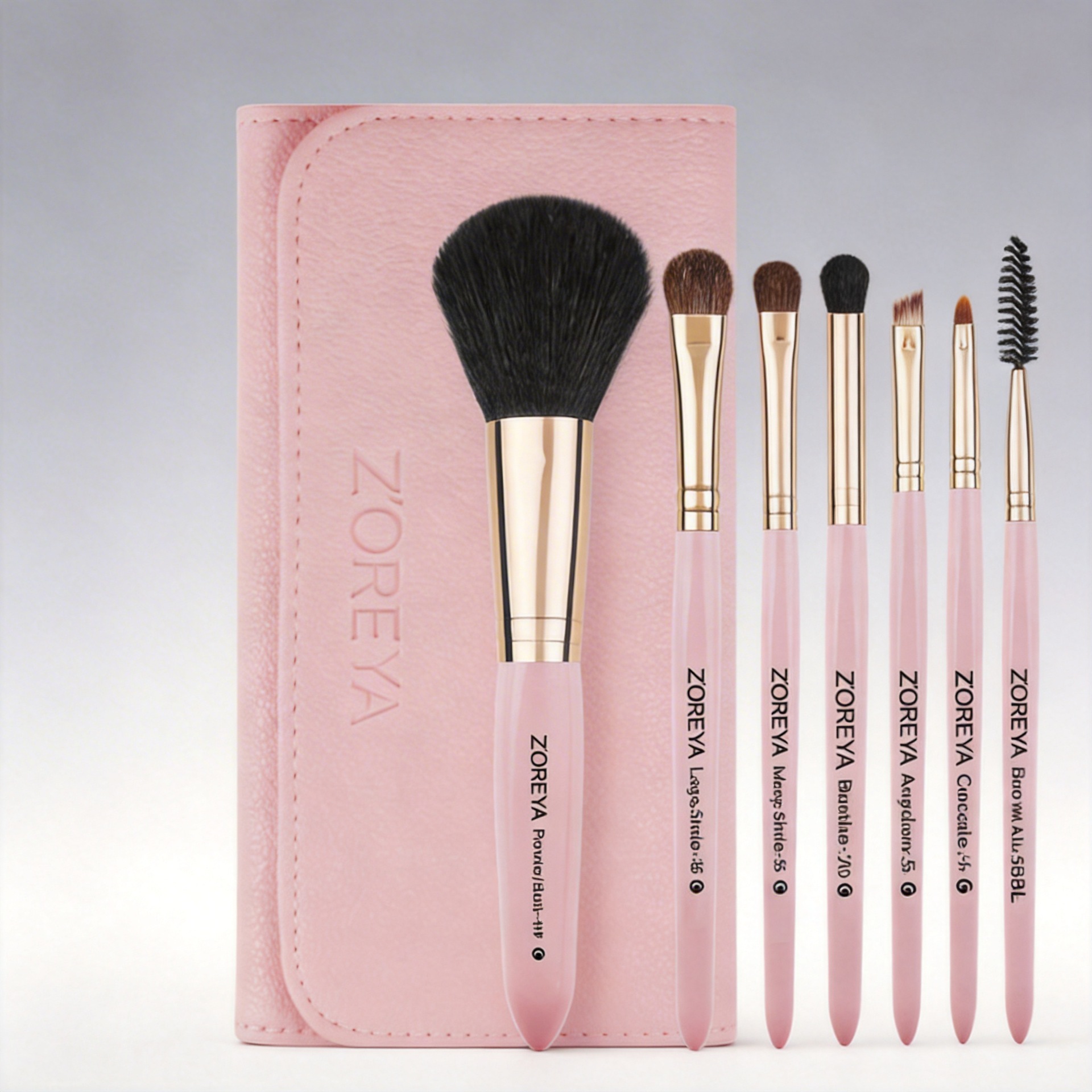 Zhuolya polvo flojo herramientas de belleza traje principiante Corrector Fundación eyeshadow cepillo 7 pinceles maquillaje conjunto completo Al Por Mayor