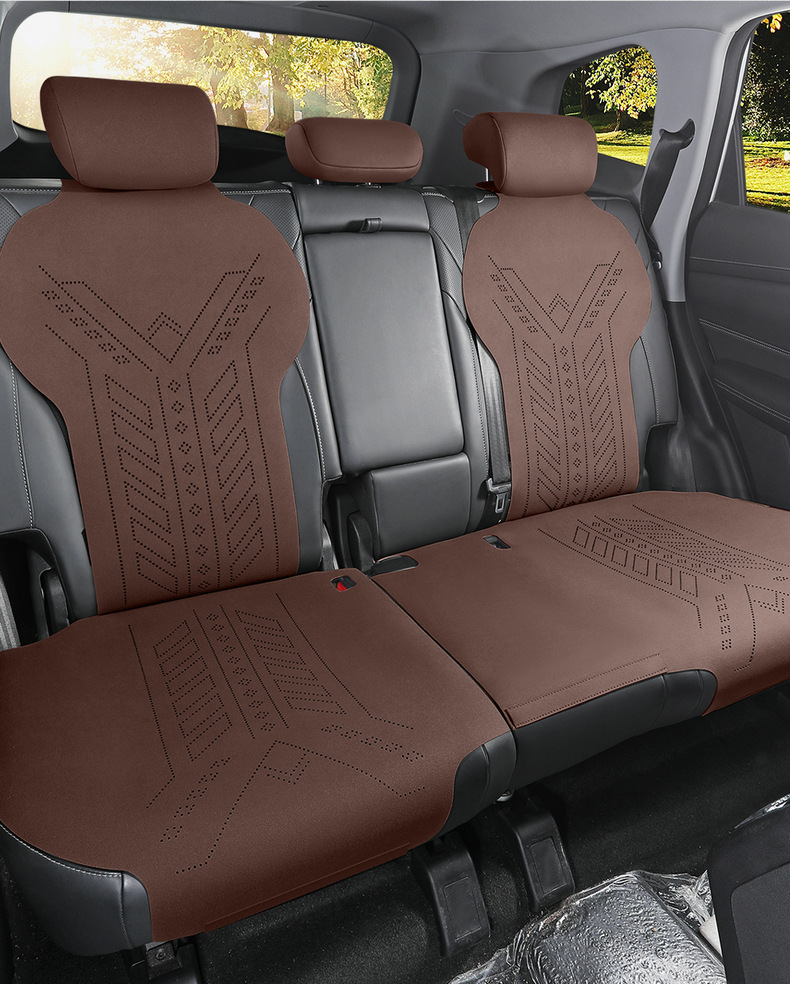 26 Models of Chery Tiggo 8 Car Seat Covers, Suede Leather, Universal for All Seasons, Semi-Enclosed Seat Cushions, Breathable Saddle Pad Seat Covers
