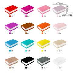 Cross-border new arrival stack book food-grade silicone bead DIY loose beads accessories rectangular book bead single hole pen