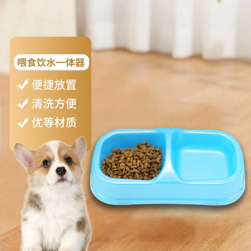Pet Двойная чаша собака автоматическая подача питьевой воды Двойная чаша кошка и собака универсальная пищевая посуда производители питьевых лотков оптом