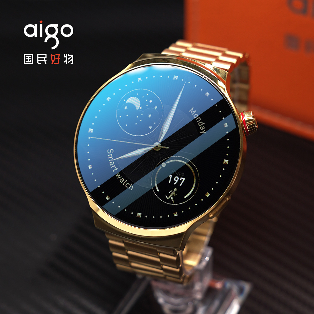 Aigo Patriot V8 Gold Edition reloj inteligente HD pantalla grande Bluetooth teléfono de negocios reloj