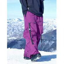 美式机能单板防风防水雪地裤子男女多口袋小土豆滑雪外穿休闲裤